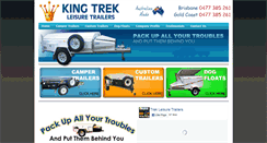 Desktop Screenshot of kingtrektrailers.com.au