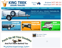 Tablet Screenshot of kingtrektrailers.com.au